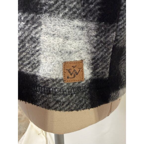 John Wayne Buffalo Plaid Medium Classic Cowboy Country Cozy Pullover Button Up - Picture 5 of 11